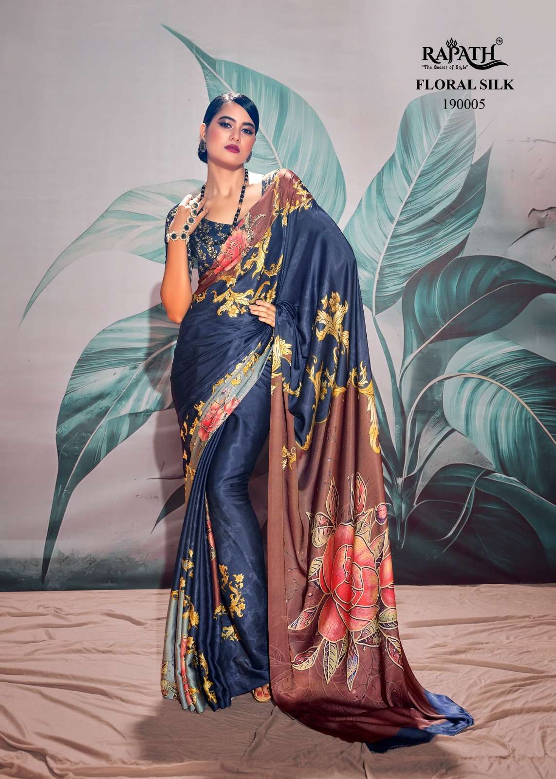 FLORAL SILK BY BUNAWAT 1001 TO 1006 SERIES SILK WORK SAREES