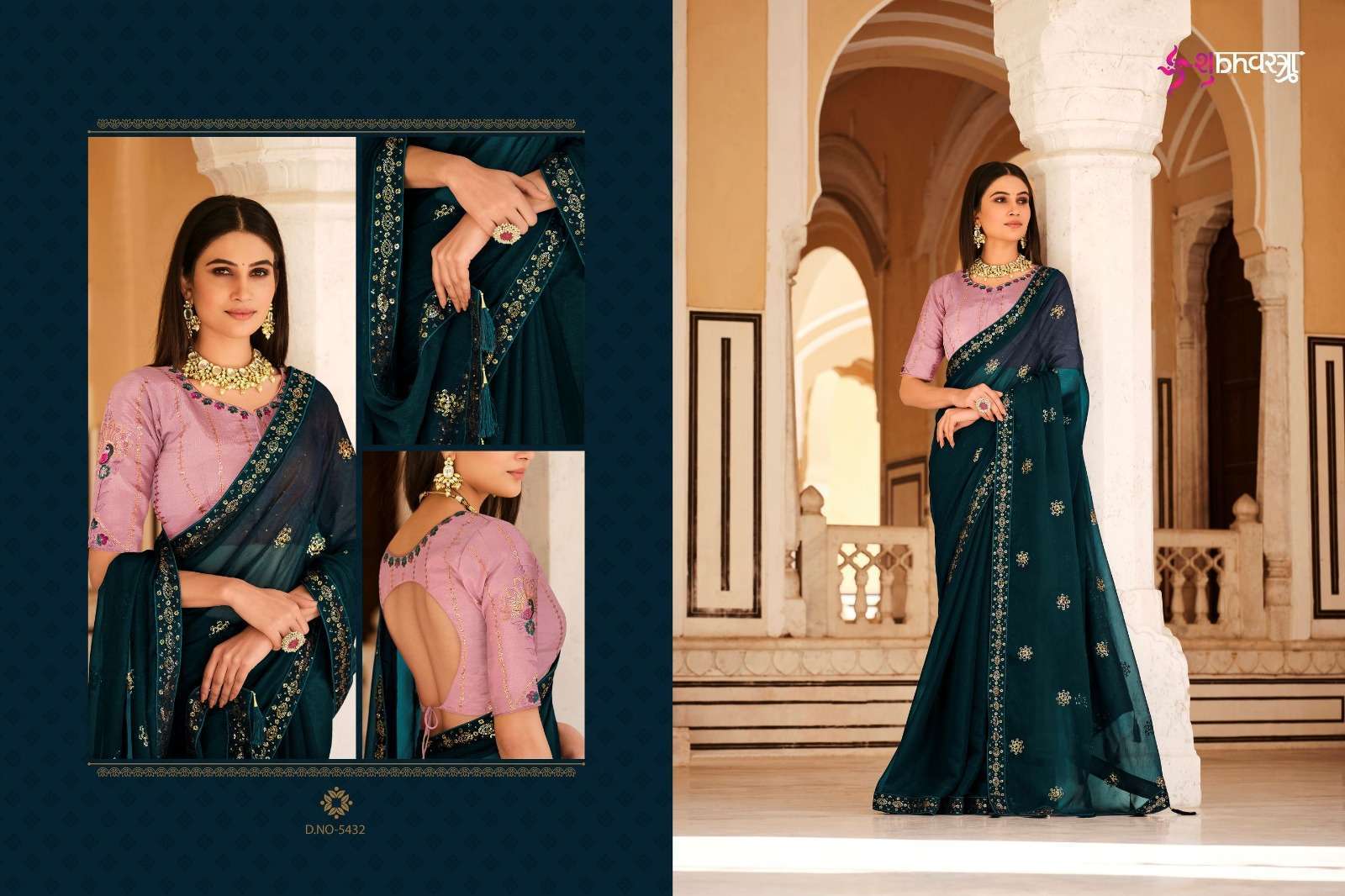 Pure Dye Tussar Silk Painting Gujarati Stitch Saree SN202314542