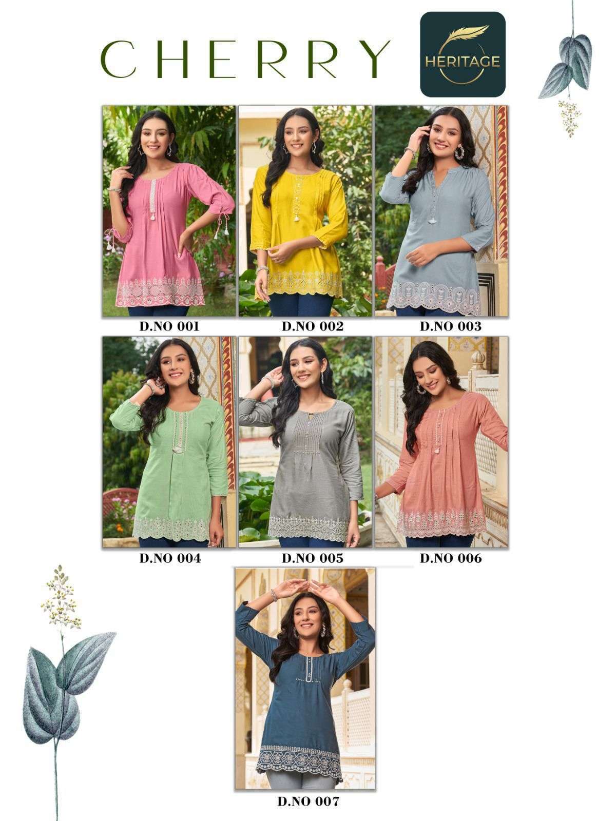 HERITAGE COLLECTION CHERRY VOL.2 Kurti  Top Kurti Manufacturer