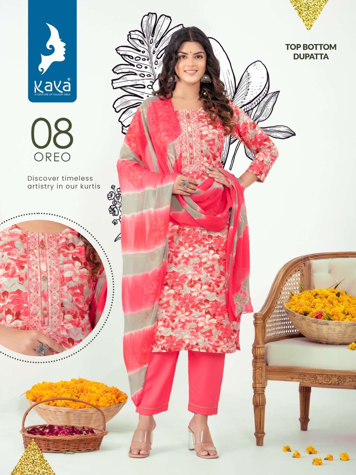 KAYA OREO RAYON FOIL PRINT KURTI Reyon Kurti Shopping