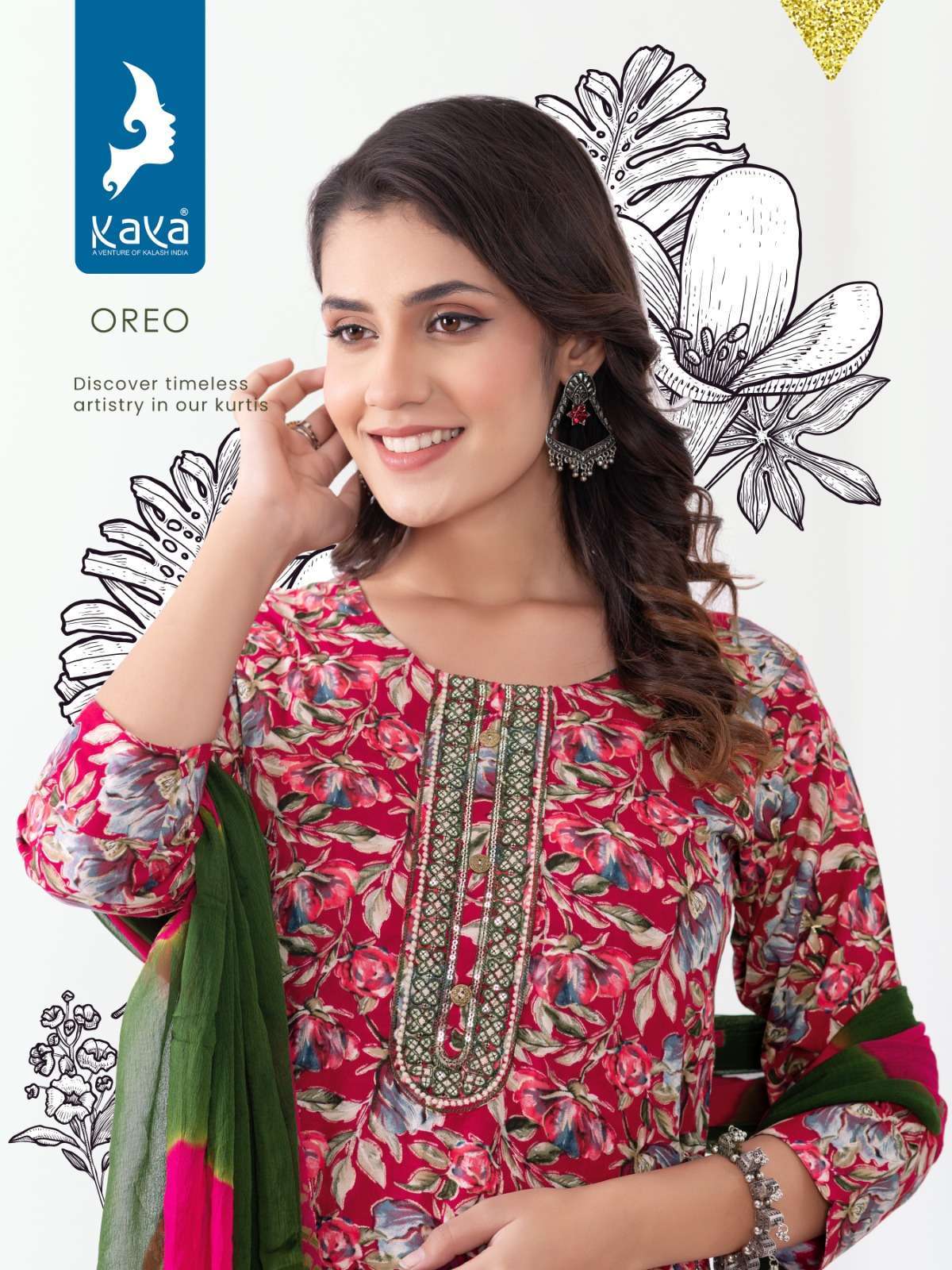 KAYA OREO RAYON FOIL PRINT KURTI Reyon Kurti Shopping