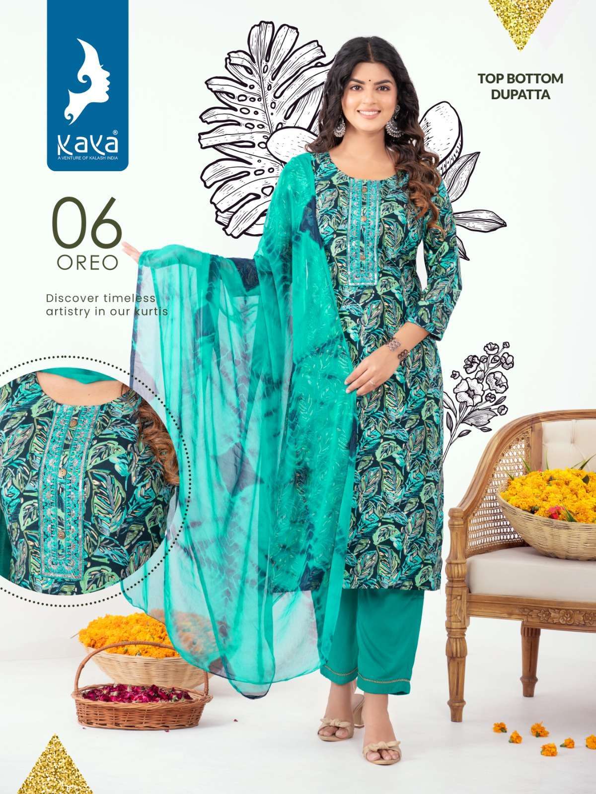 KAYA OREO RAYON FOIL PRINT KURTI Reyon Kurti Shopping
