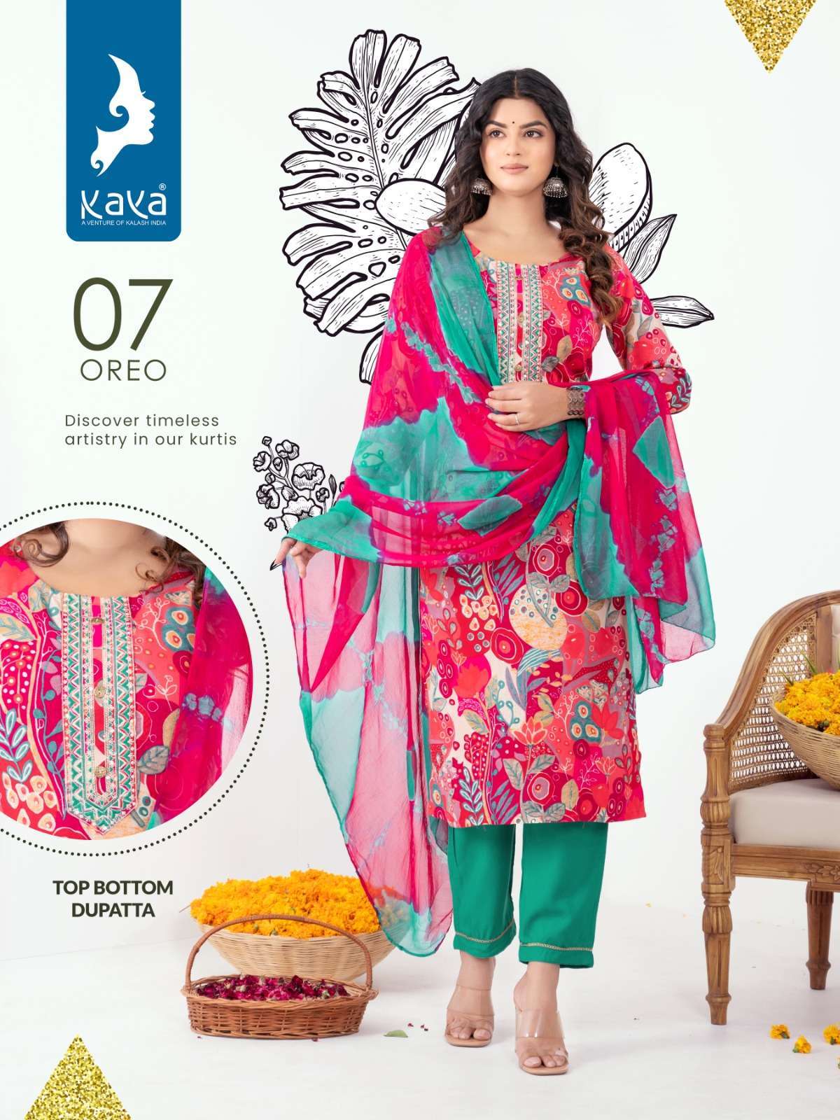 KAYA OREO RAYON FOIL PRINT KURTI Reyon Kurti Shopping
