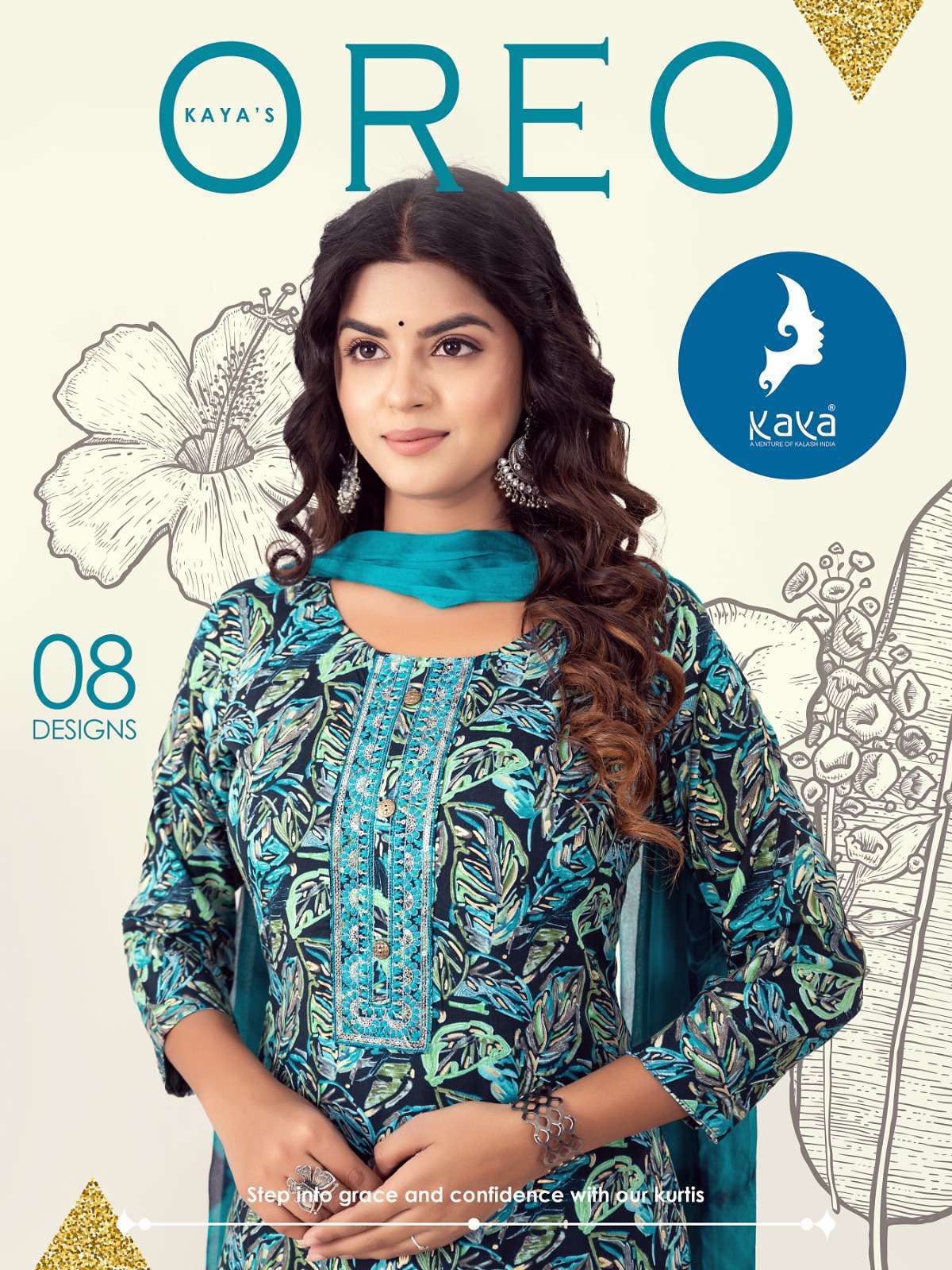 KAYA OREO RAYON FOIL PRINT KURTI Reyon Kurti Shopping