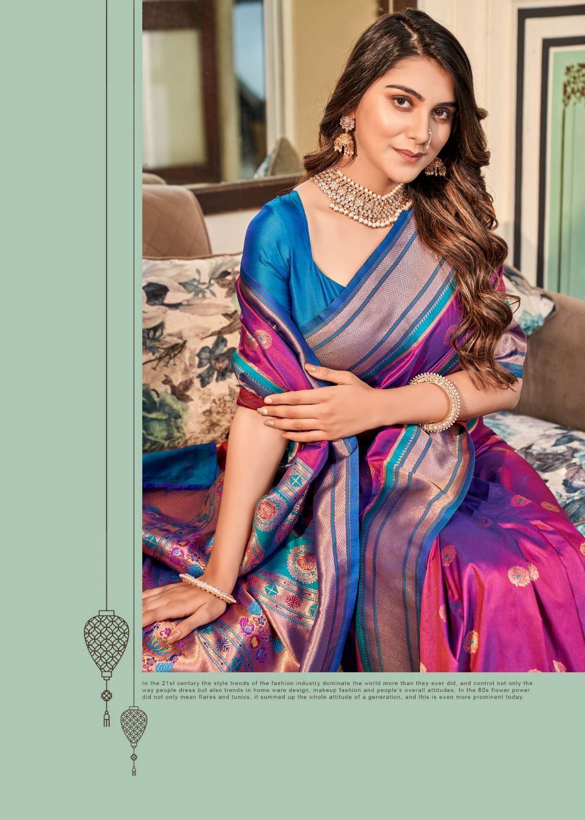 trending chiffon saree collection Images • Rishi collections (@bravewomen)  on ShareChat