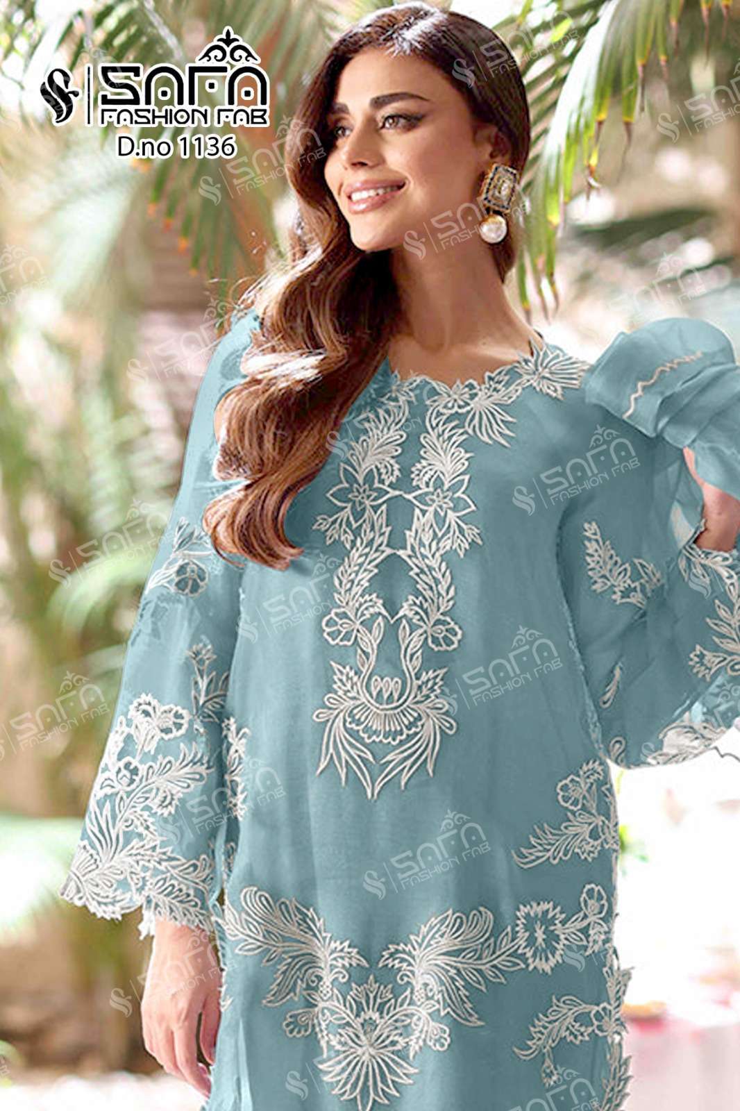 Safa Fashion Fab 1136 Heavy Georgette Dress Materials Designer Dress Colors