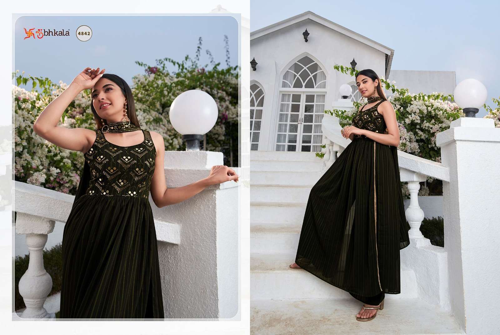 SHUBHKALA FLORY VOL. 28 Embroidered Stitched New Style Salwar Kameez Shopping Surat