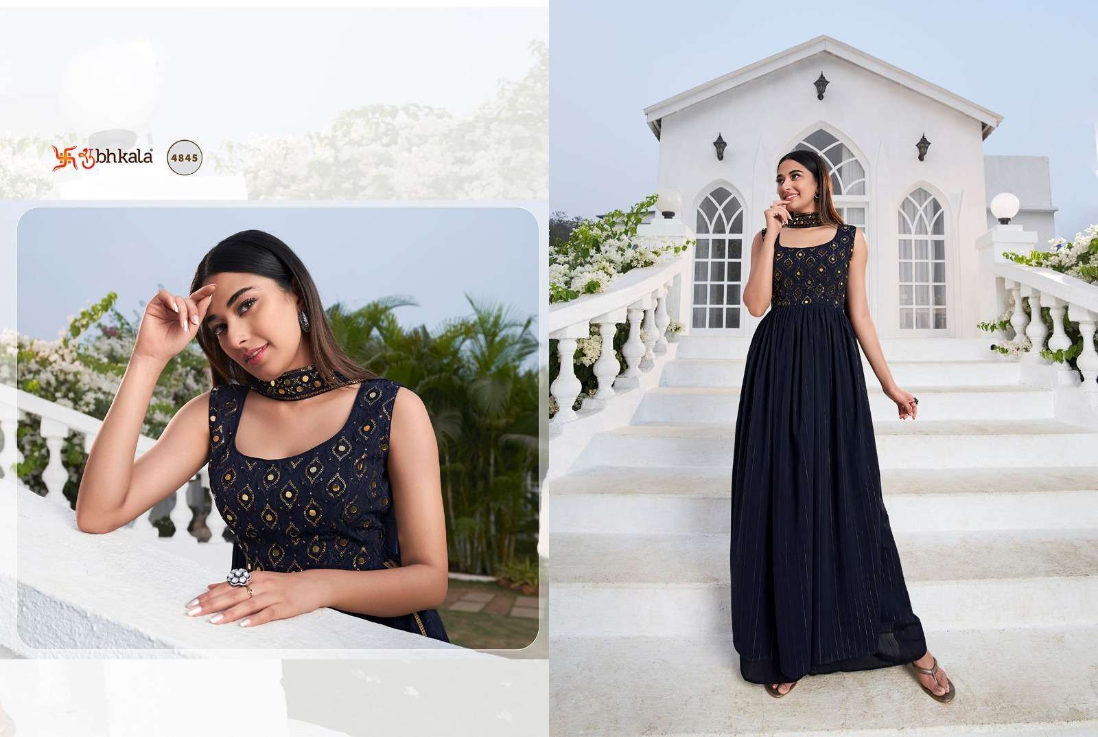 SHUBHKALA FLORY VOL. 28 Embroidered Stitched New Style Salwar Kameez Shopping Surat