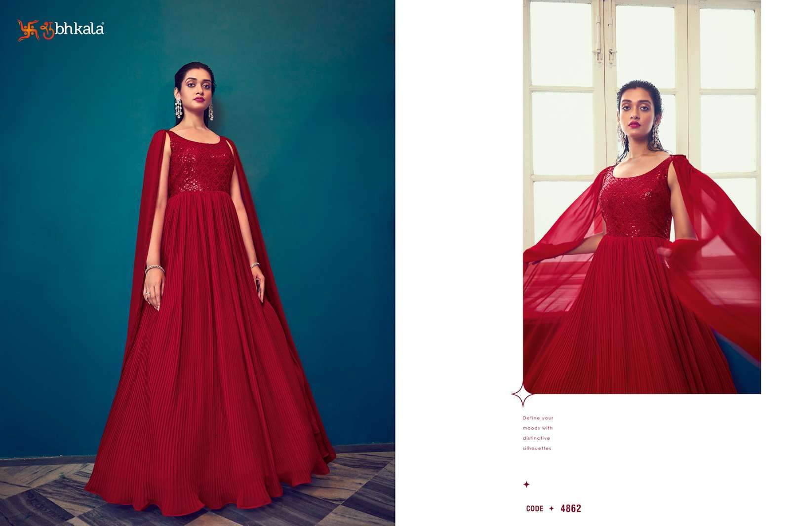 Buy Long Ethnic Dresses for Women | Best Ethnic Gown for Ladies Online –  Kaajh