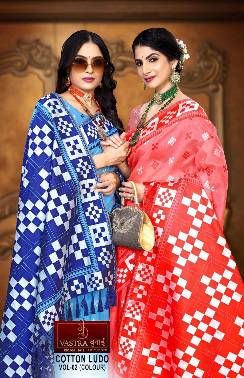 vastra bunai COTTON LUDO (COLORS) VOL 2 Saree Wholesale Saree Manufacturers