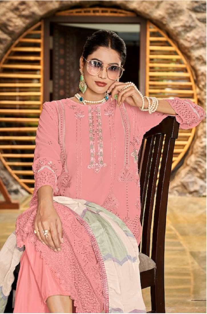 440 Ziaaz Designs Embroidery Georgette Pakistani Suits Wholesale Market In  Surat - The Ethnic World