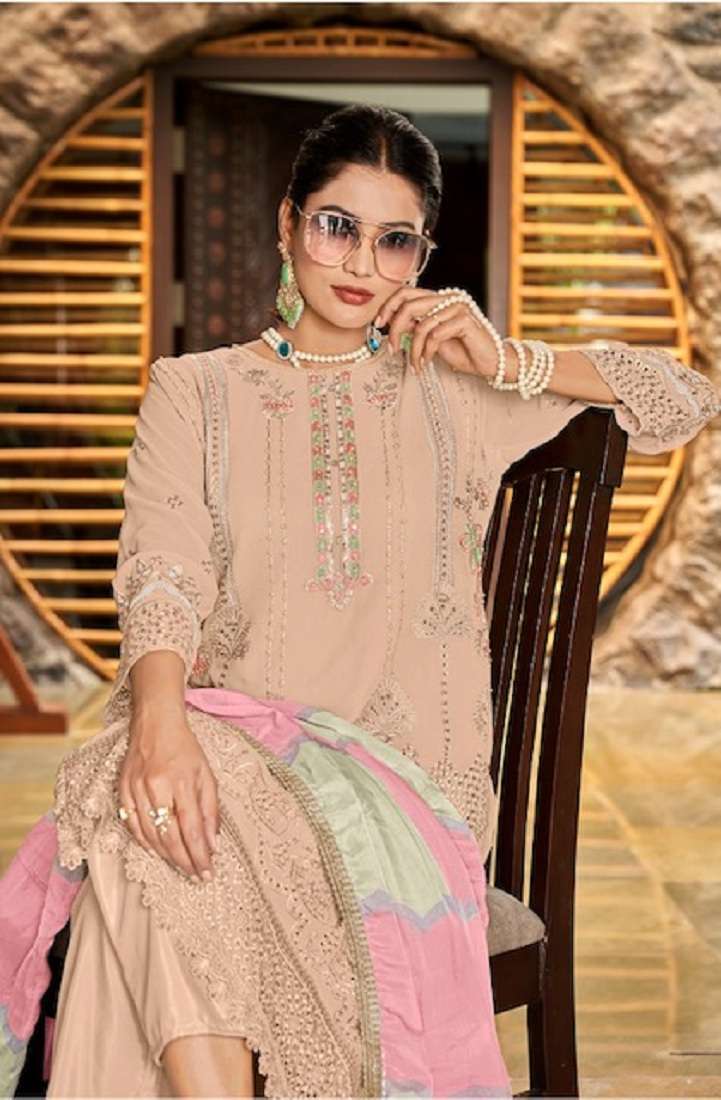 Al Fathima Afreen Faux Georgette Pakistani Suits Wholesale