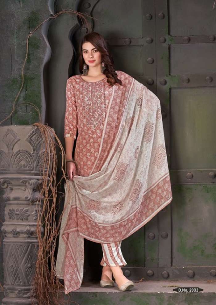 Embroidery cotton dress material online top