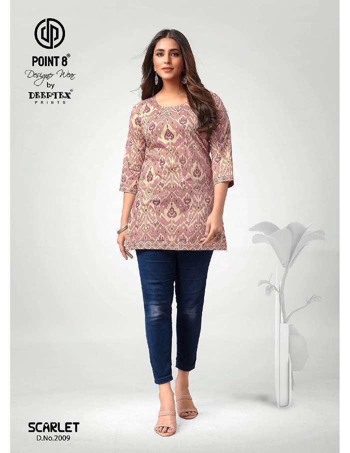 Deeptex Scarlet Vol-2 Short Tops Ladies kurti wholesale market in Surat