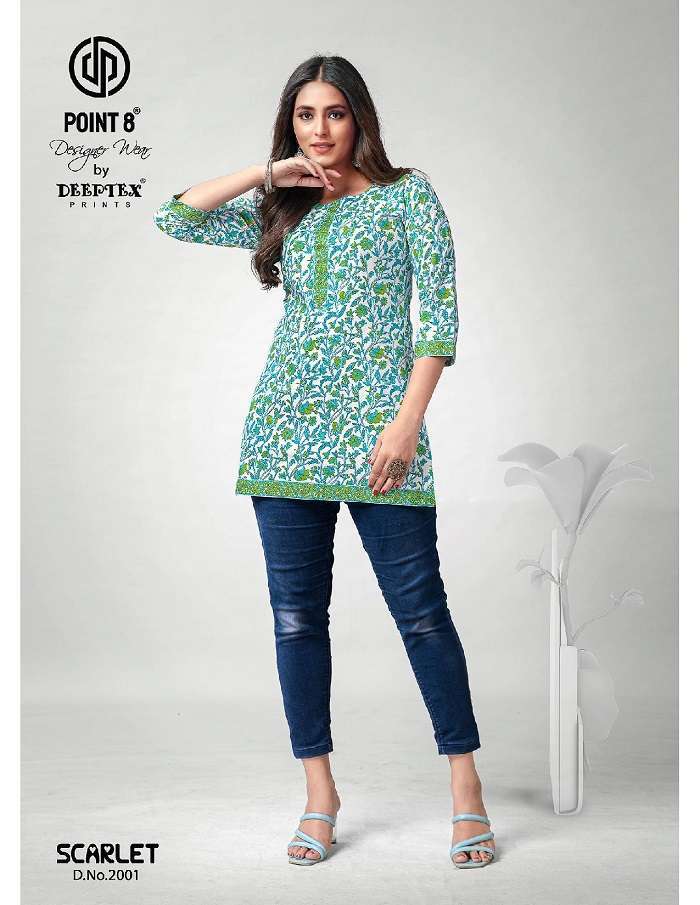 Deeptex Scarlet Vol-2 Short Tops Ladies kurti wholesale market in Surat