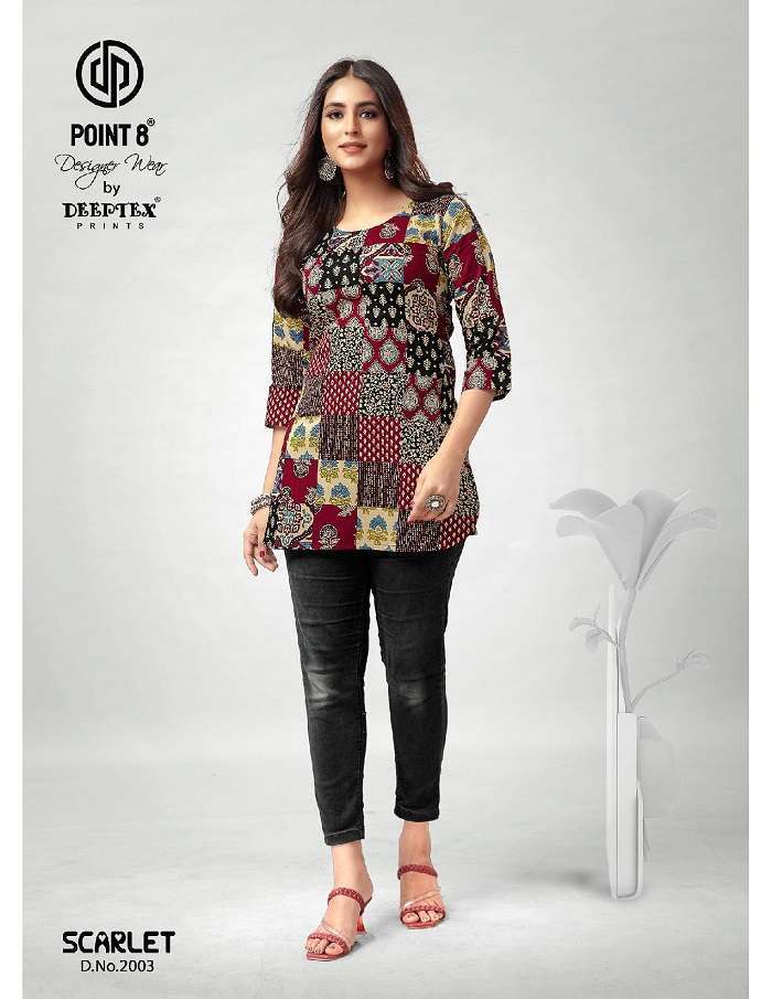 Deeptex Scarlet Vol-2 Short Tops Ladies kurti wholesale market in Surat