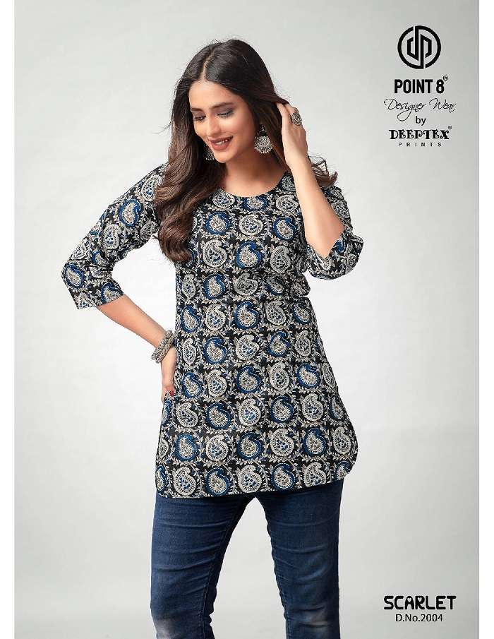 Deeptex Scarlet Vol-2 Short Tops Ladies kurti wholesale market in Surat