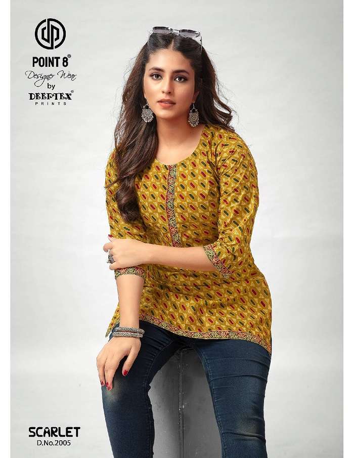 Deeptex Scarlet Vol-2 Short Tops Ladies kurti wholesale market in Surat