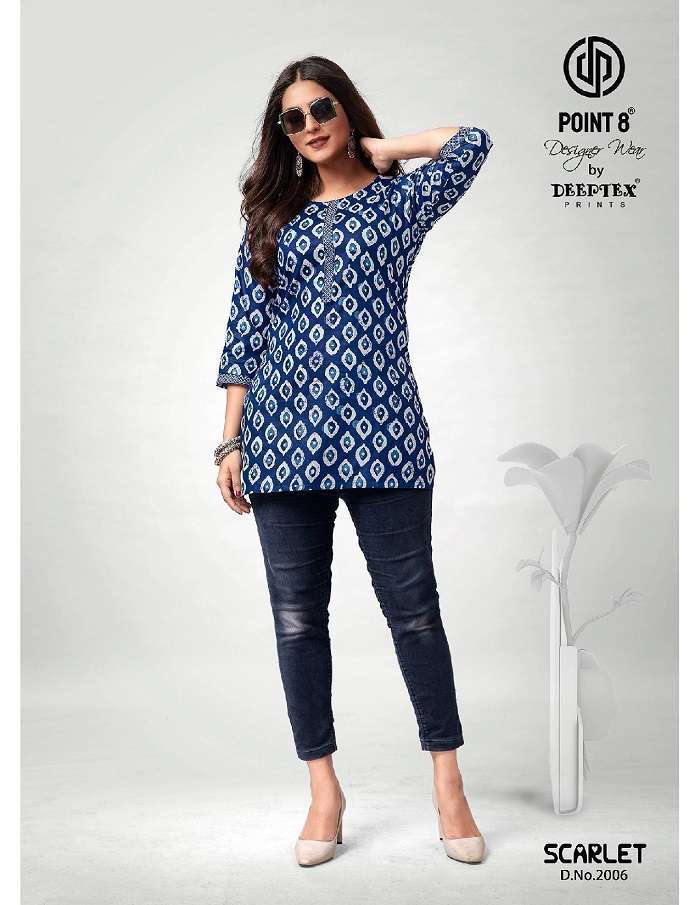 Deeptex Scarlet Vol-2 Short Tops Ladies kurti wholesale market in Surat
