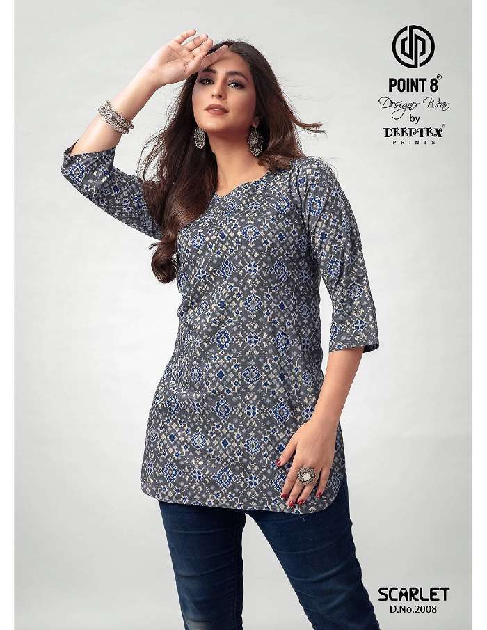 Deeptex Scarlet Vol-2 Short Tops Ladies kurti wholesale market in Surat