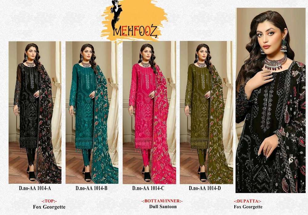 Mehfooz Pakistani Work Suite Dress Material Surat wholesale dress