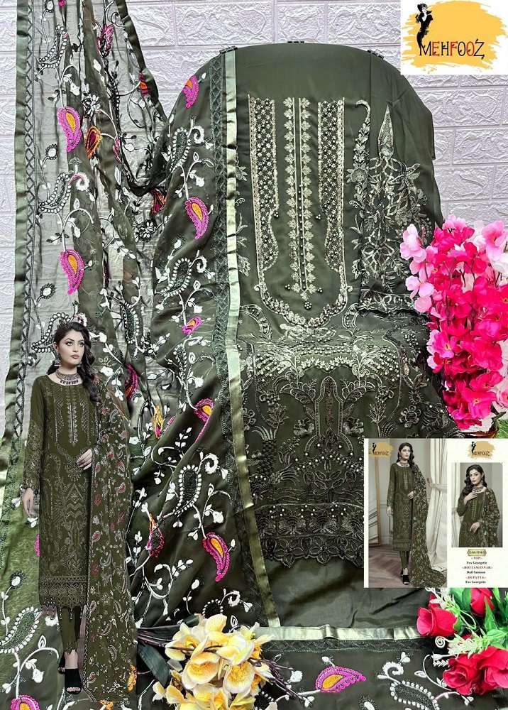 Mehfooz Pakistani Work Suite Dress Material Surat wholesale dress