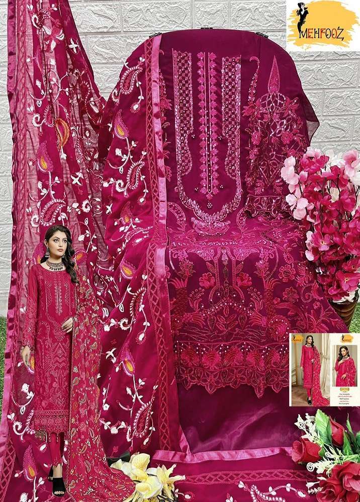 Mehfooz Pakistani Work Suite Dress Material Surat wholesale dress