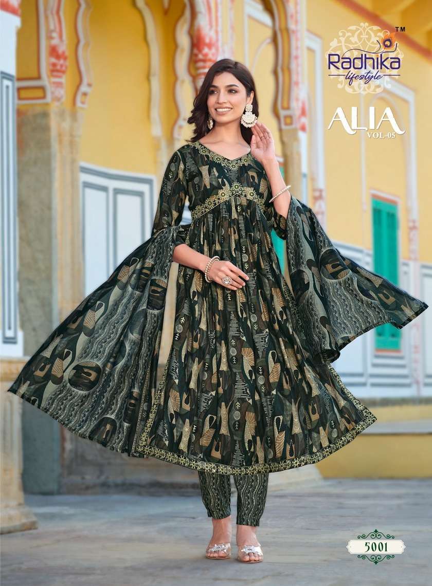 radhika life style alia vol 5 gown kurti wholesale market in surat 0 2024 01 02 14 50 10
