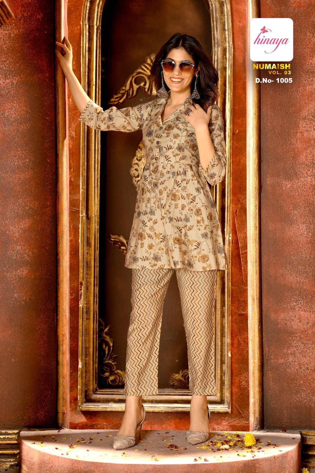 HINAYA NUMAISH VOL-3 Co - ord set Kurti wholesale market in Jaipur