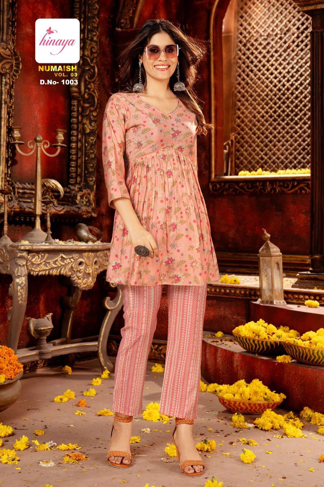 HINAYA NUMAISH VOL-3 Co - ord set Kurti wholesale market in Jaipur