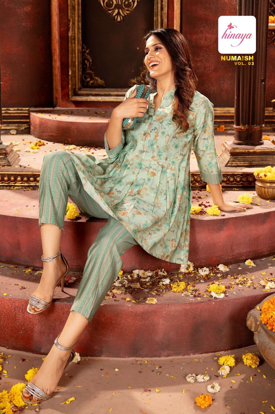 HINAYA NUMAISH VOL-3 Co - ord set Kurti wholesale market in Jaipur