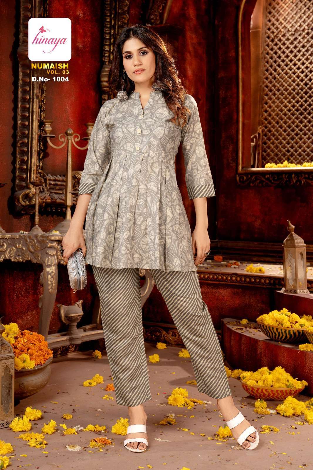 HINAYA NUMAISH VOL-3 Co - ord set Kurti wholesale market in Jaipur