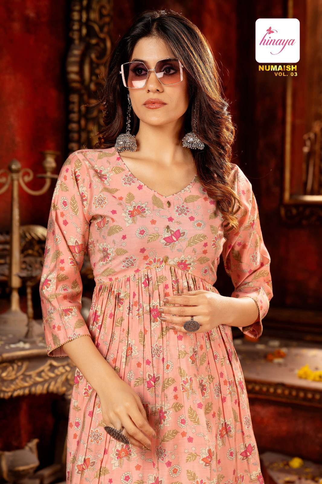 HINAYA NUMAISH VOL-3 Co - ord set Kurti wholesale market in Jaipur