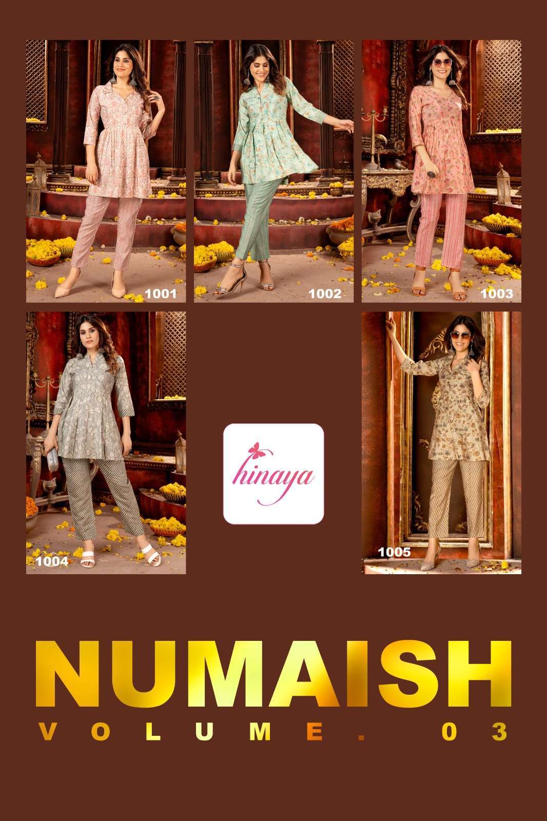 HINAYA NUMAISH VOL-3 Co - ord set Kurti wholesale market in Jaipur