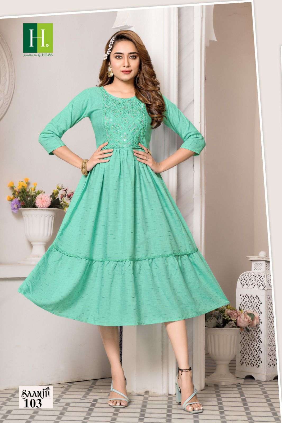 HIRWA Saanjh Vol.1 Wholesale kurti for boutique
