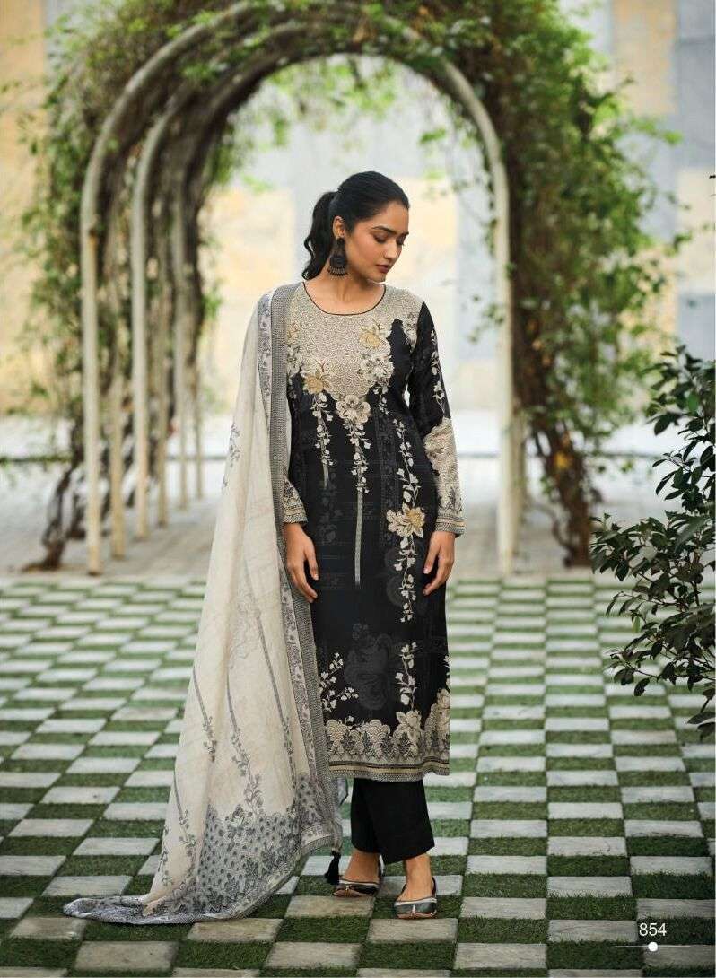 Kilory Blackberry Muslin Printed Designer Surat wholesale market for Pakistani suits