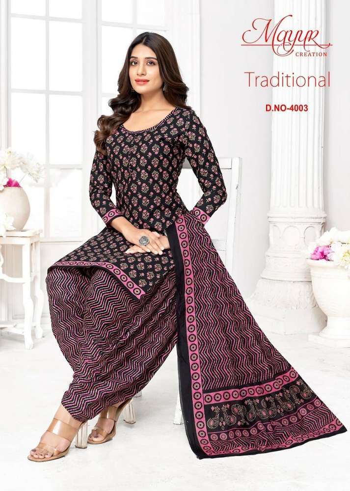 Mayur Traditional Vol-4 Ladies dress material wholesale