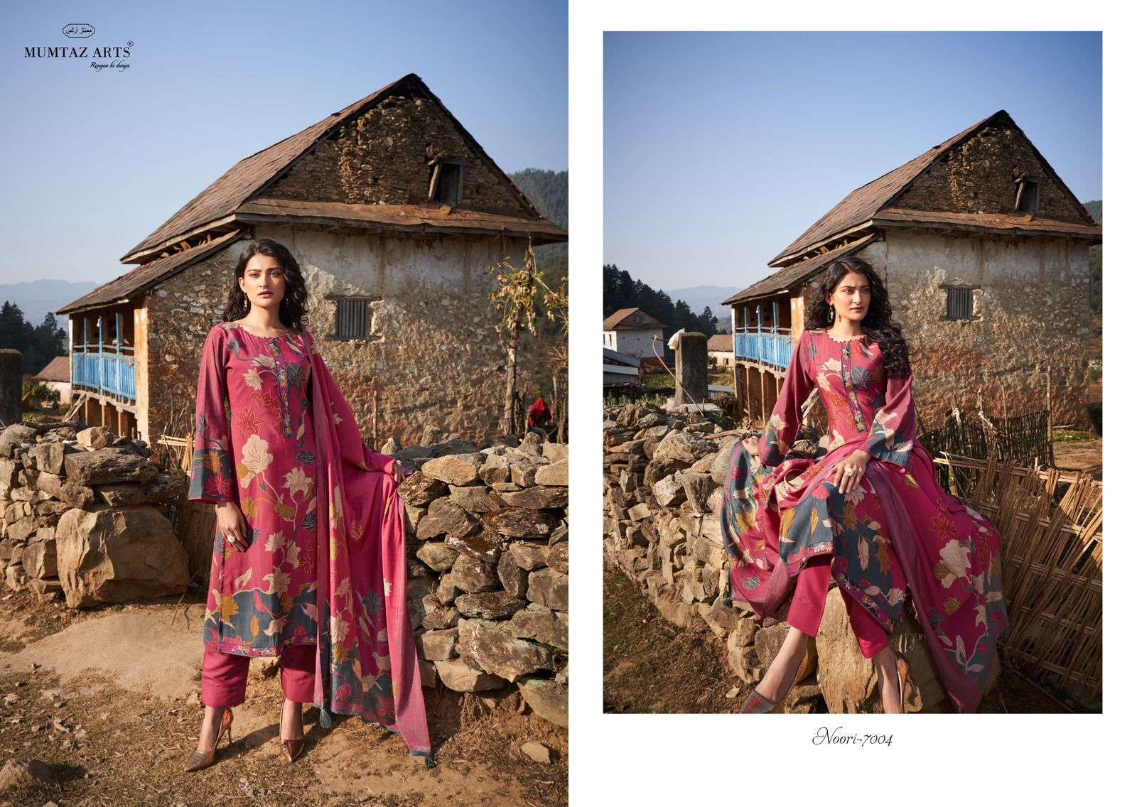 Mumtaz Noori Viscose Muslin Designer Surat dress materials online shopping