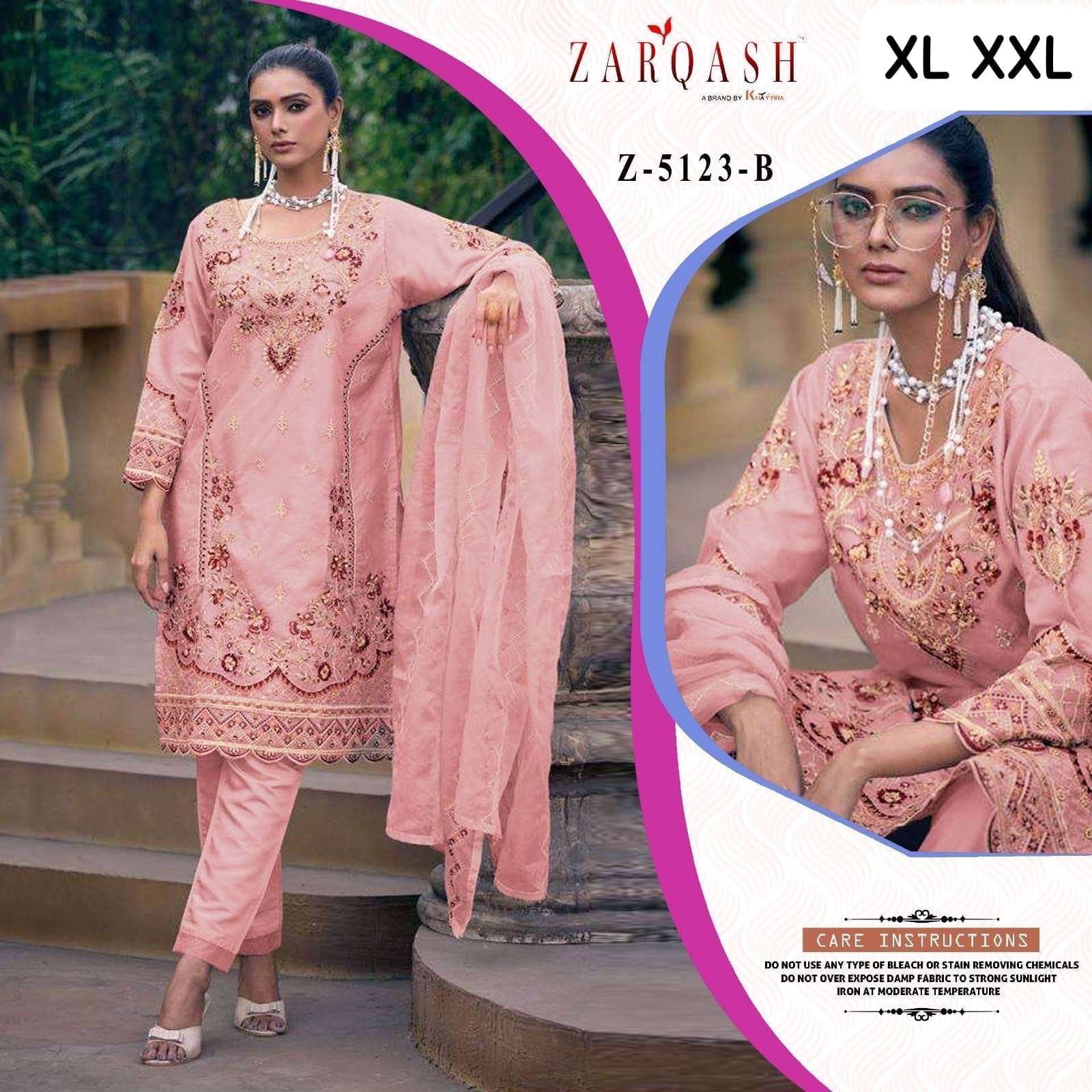 Zarqash Z 5123 A To D Pakistani Suits Wholesale Price List