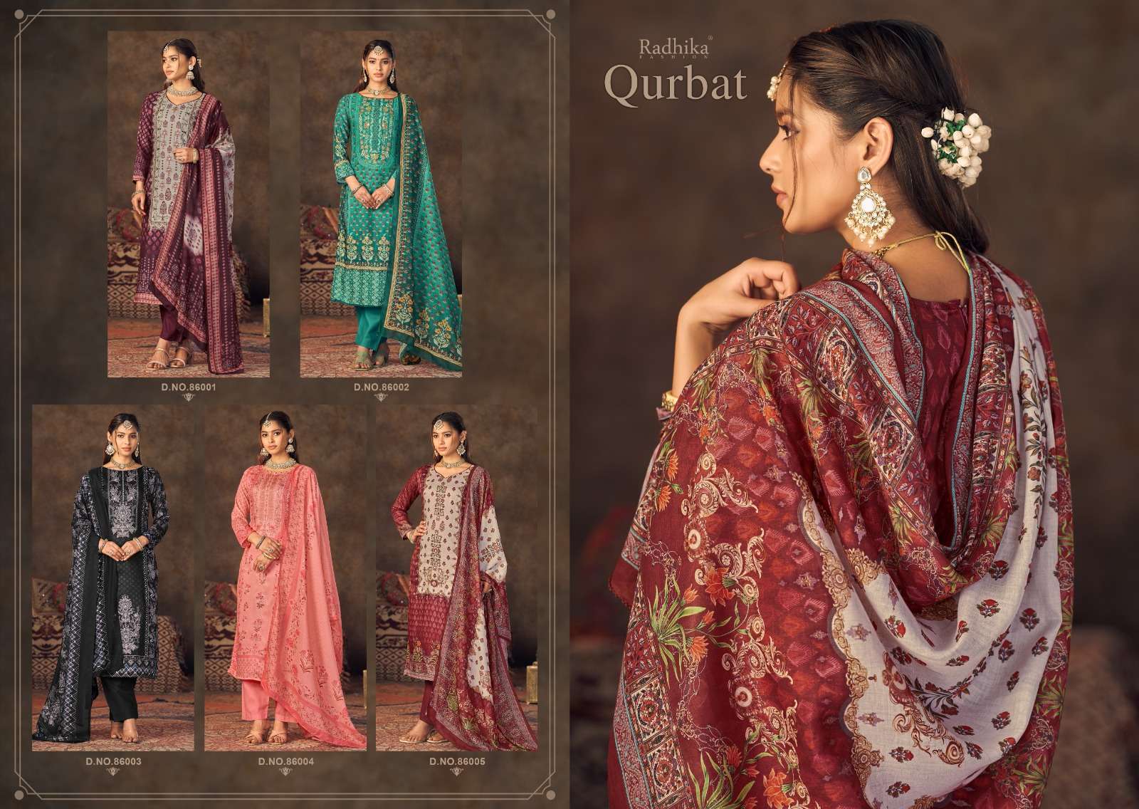 Azara QURBAT Jam cotton Dress material for boutiques