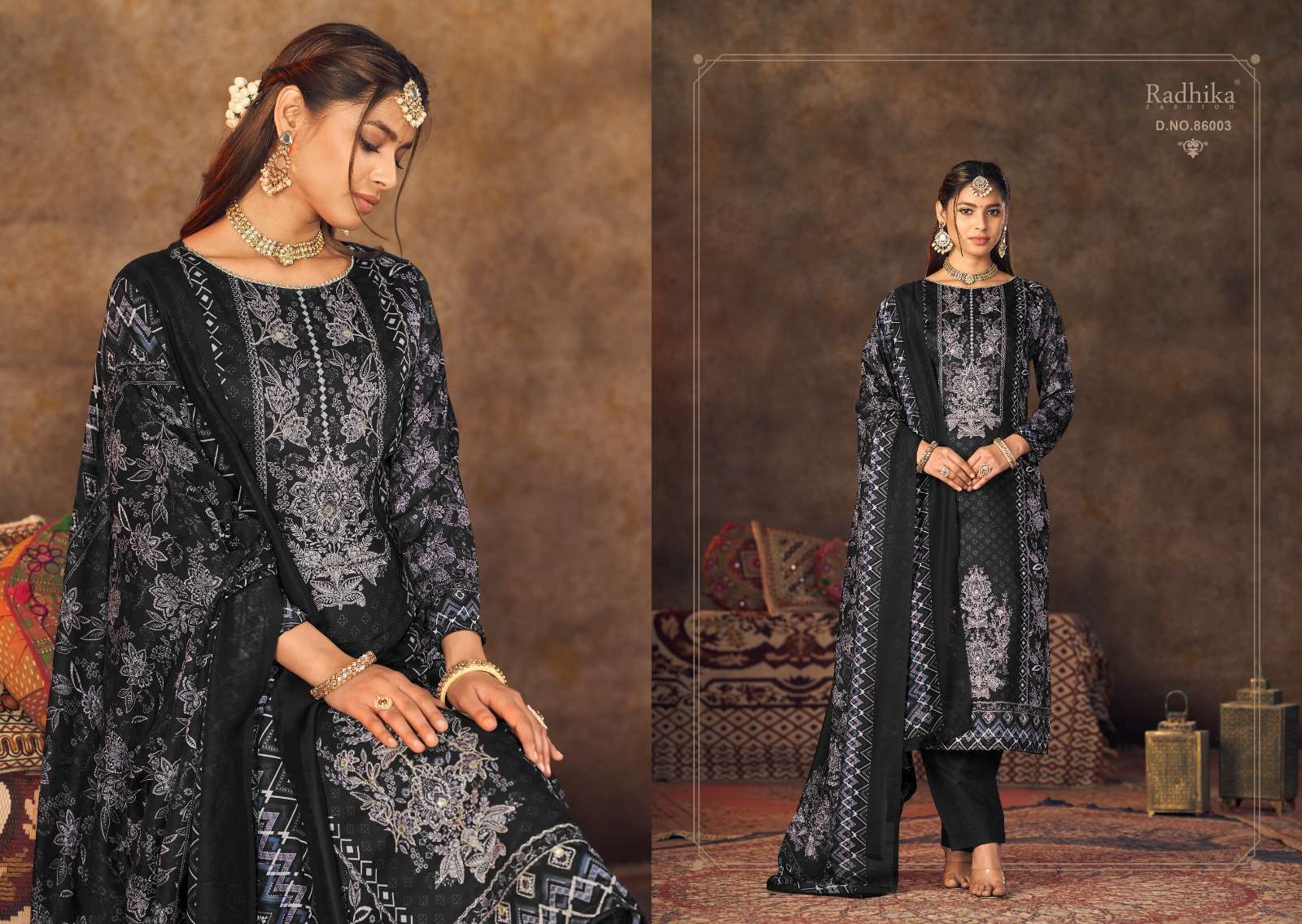 Azara QURBAT Jam cotton Dress material for boutiques