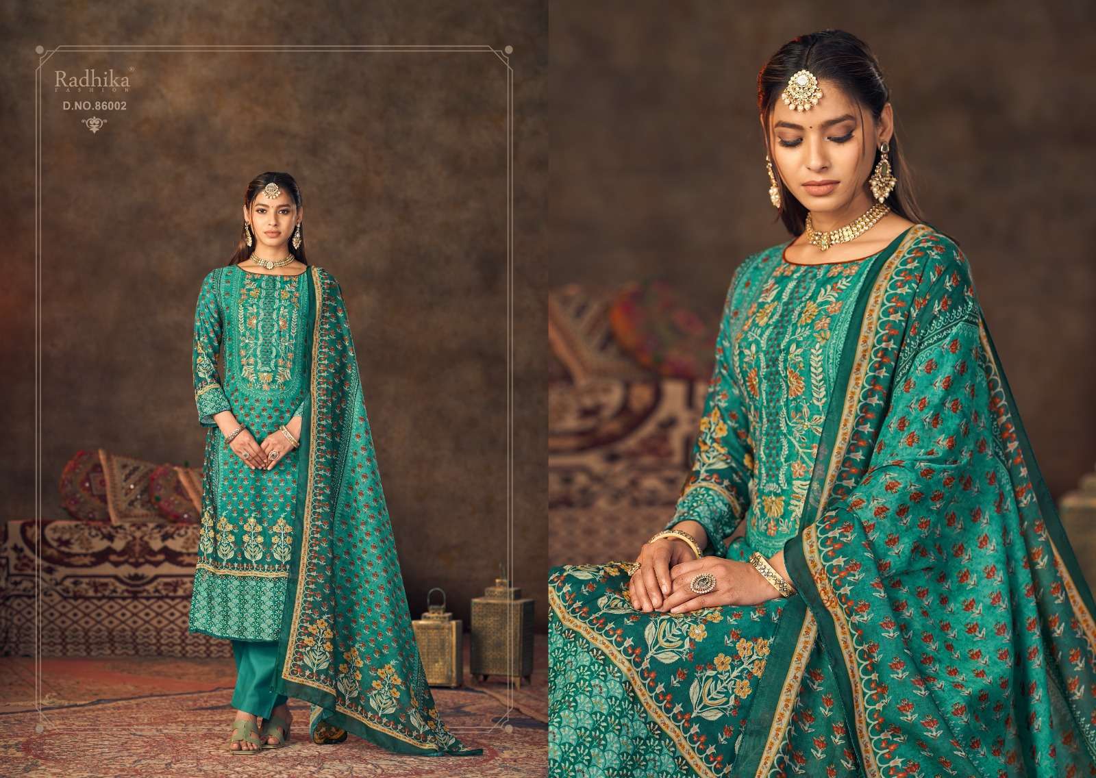 Azara QURBAT Jam cotton Dress material for boutiques