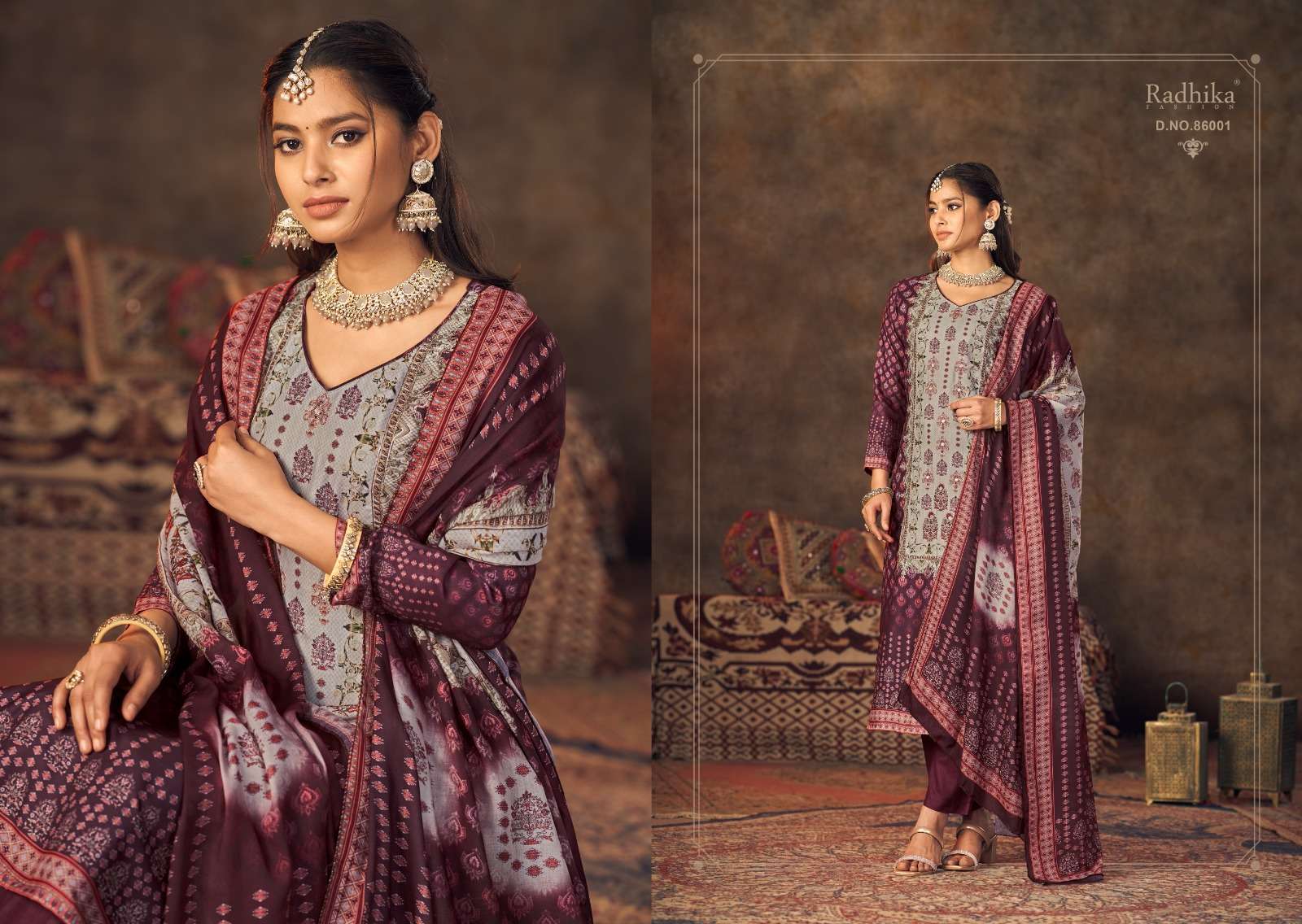 Azara QURBAT Jam cotton Dress material for boutiques