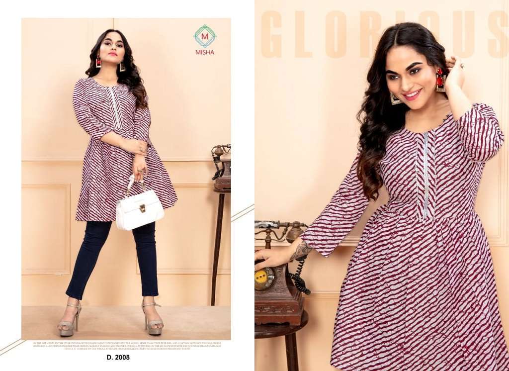 Ganesha Misha Vol-2 – Short Tops Kurti wholesale market