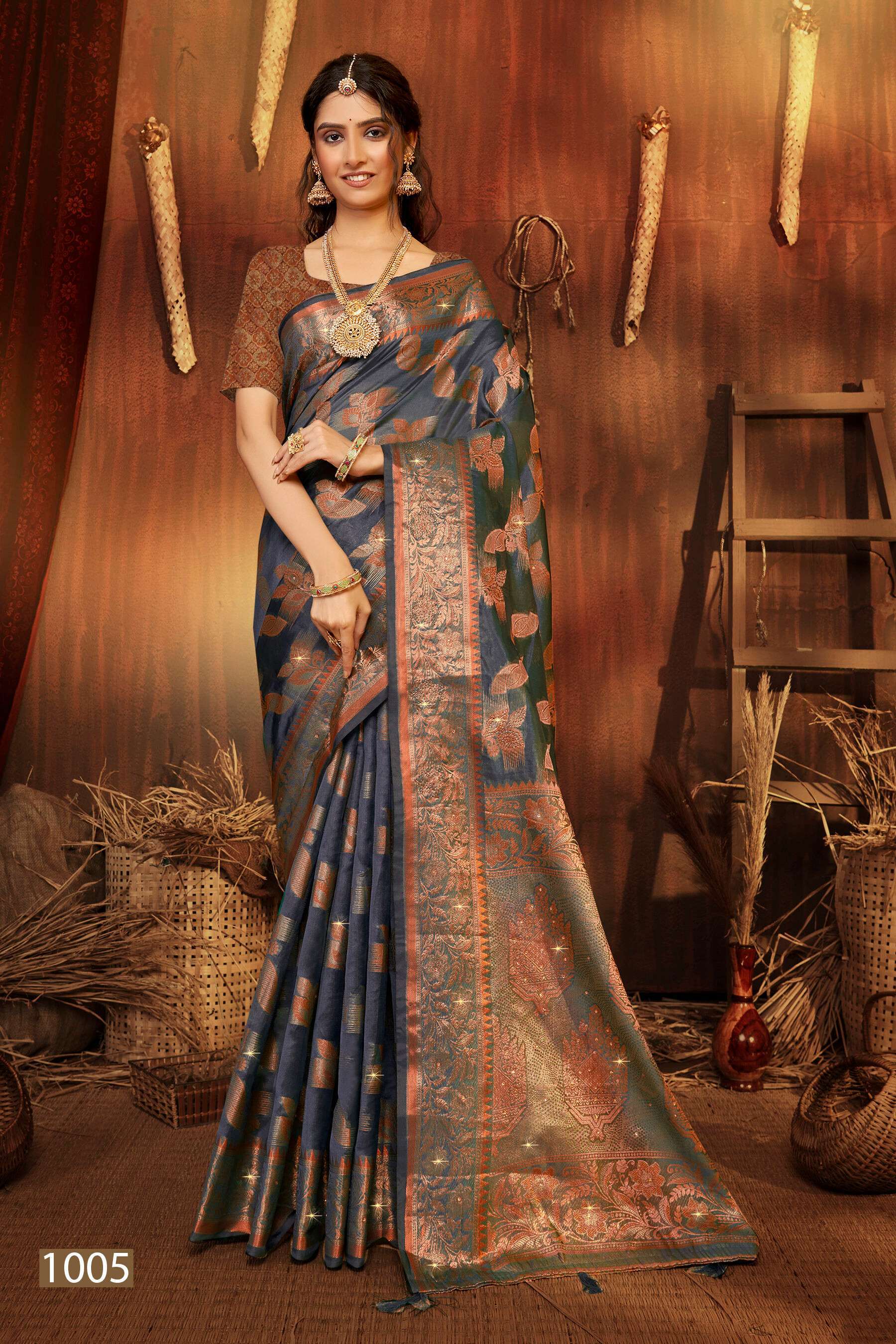 Saroj  Victoria vol.7 Soft organza Surat saree catalogue