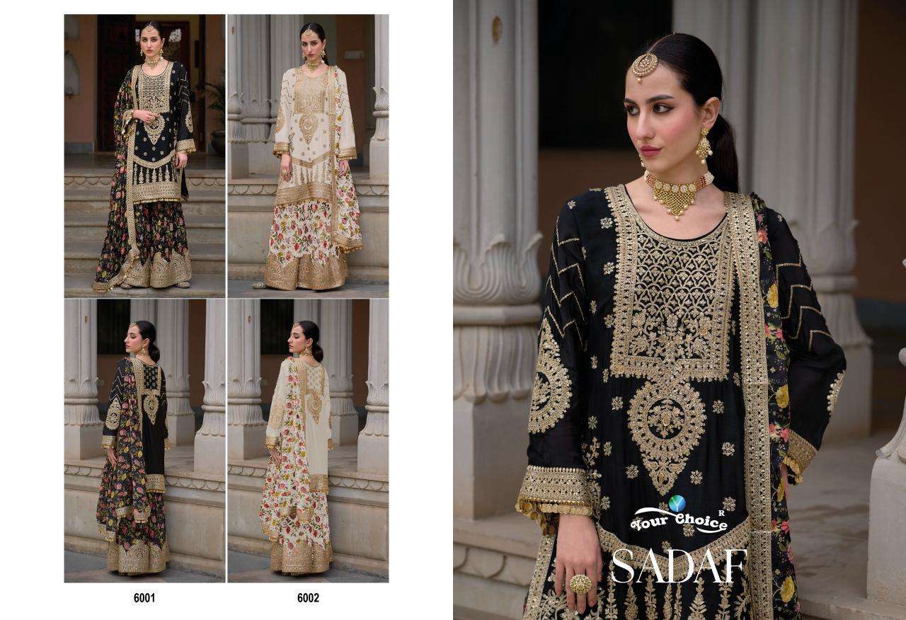 Your Choice Sadaf Chinon Designer Wholesale Salwar Kameez Catalogue