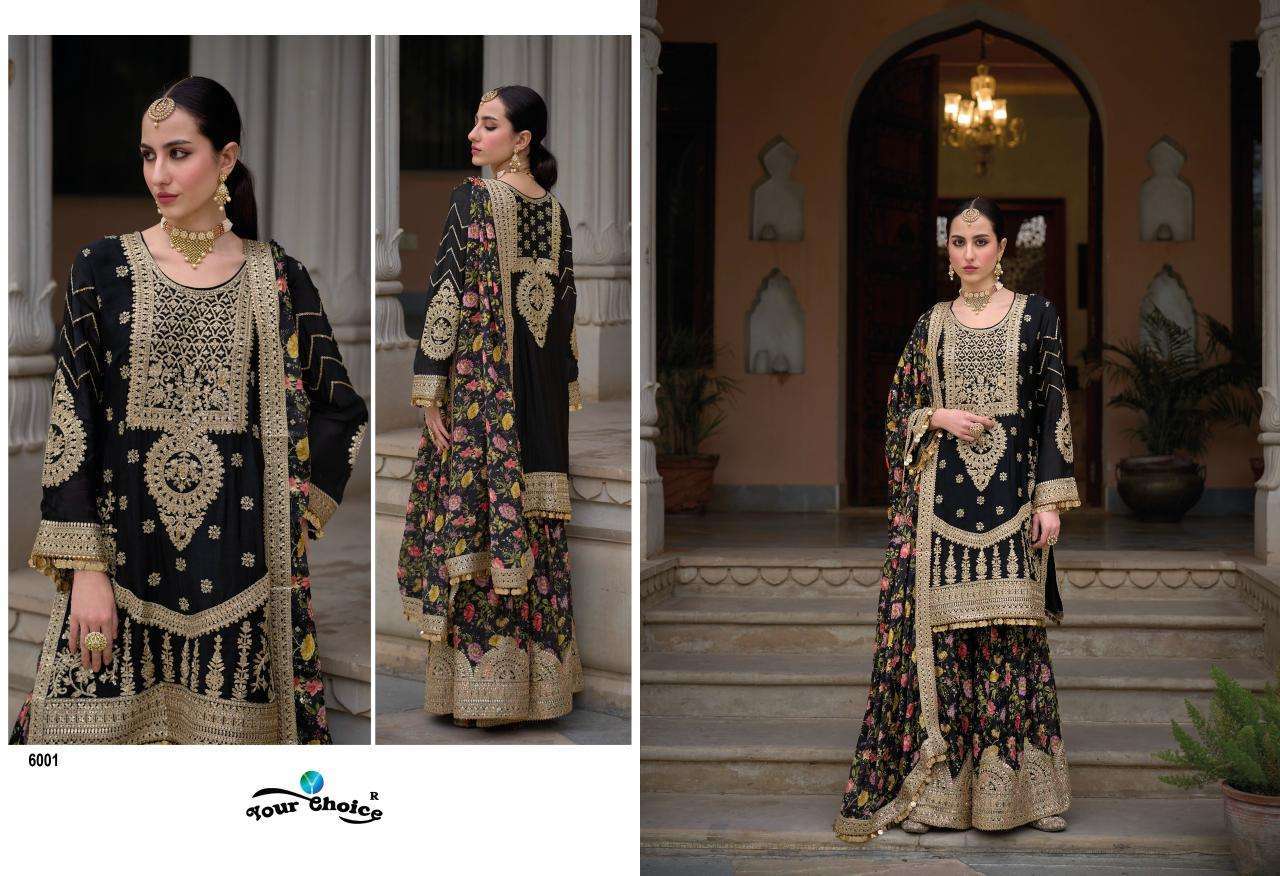 Your Choice Sadaf Chinon Designer Wholesale Salwar Kameez Catalogue