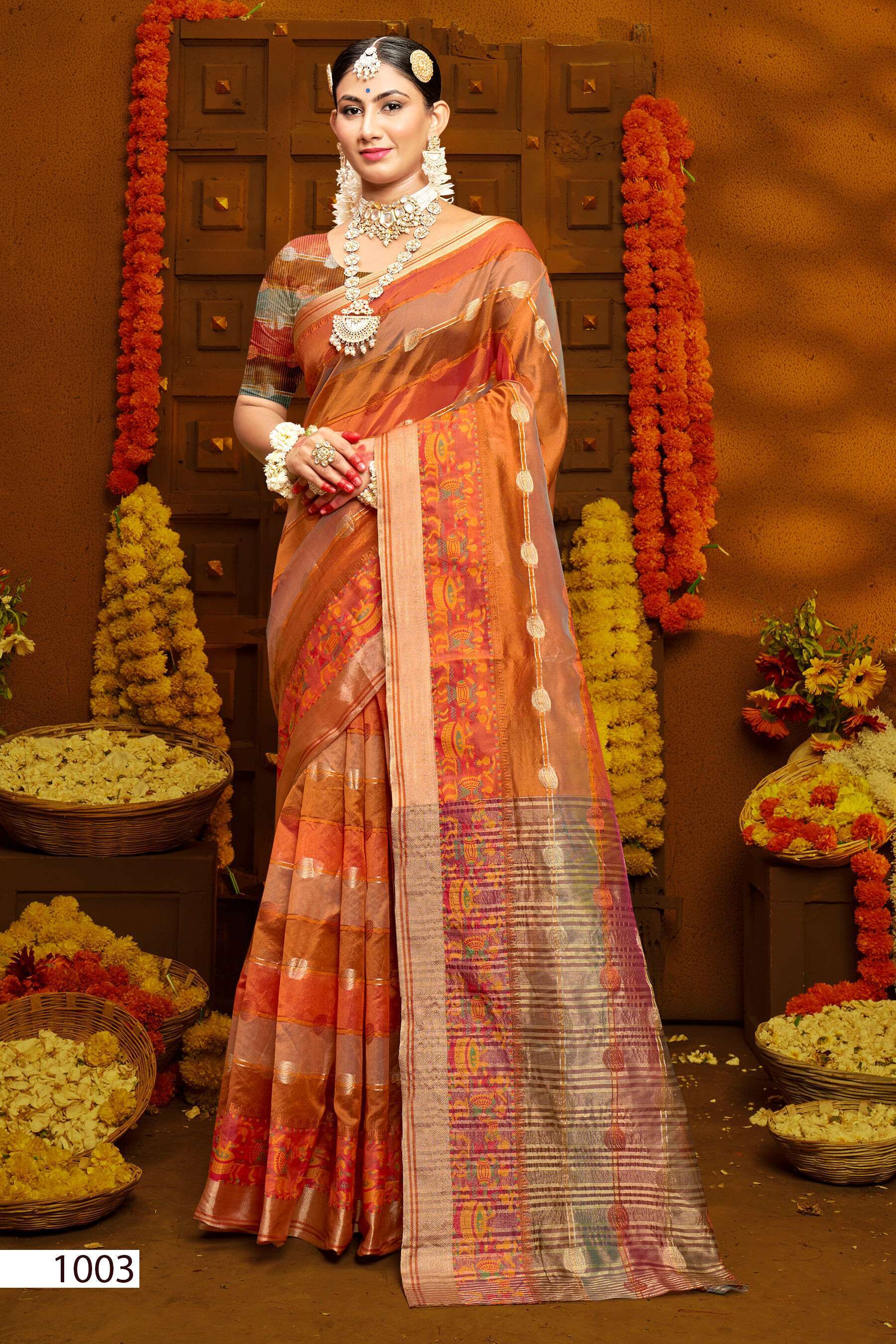 Saroj Sunflower Vol - 3 Soft Orgenza surat sarees market