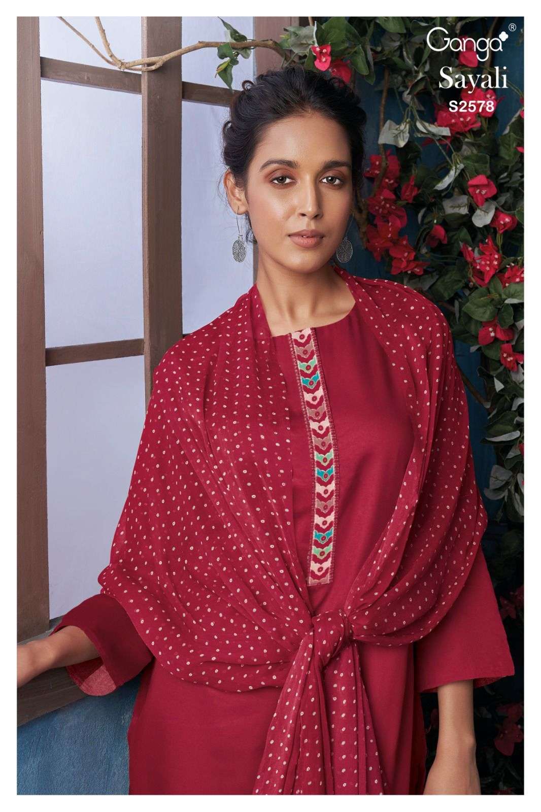 Ganga SAYALI 2578 Online dress materials shopping in bangalore