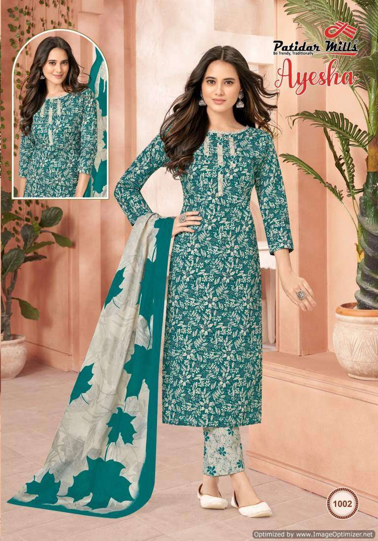 Patidar Mills Ayesha Vol-1 Online dress material shopping in Bangalore